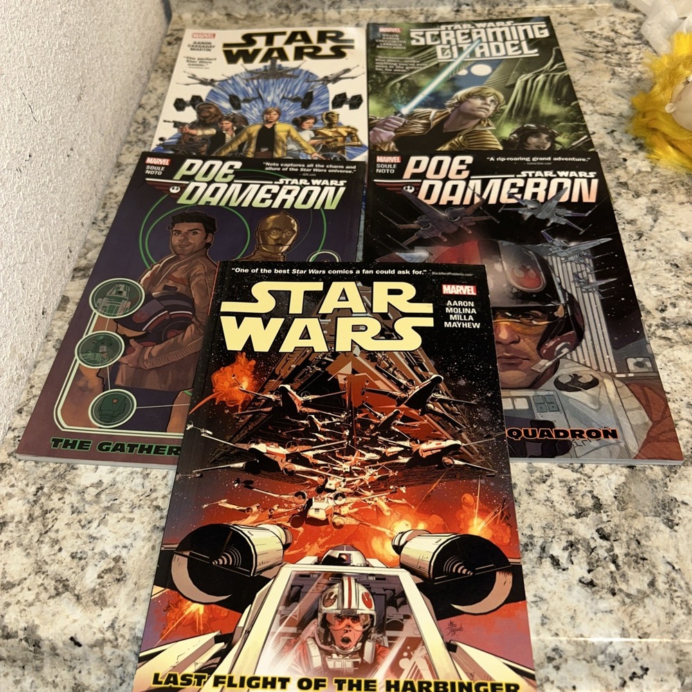Star Wars Comics Lot Marvel Graphic Novel Set Of 5 Books